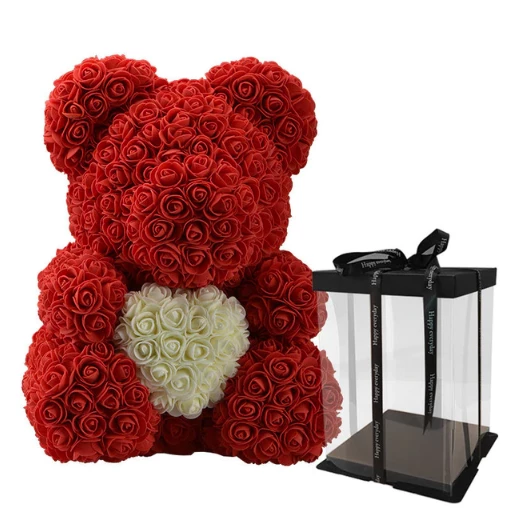 Love Heart Rose Bear The Roses Gift